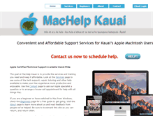 Tablet Screenshot of machelpkauai.com